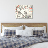 Toile Patchwork rétro : Conception géométrique Abstraite (Insitu(Chambre))