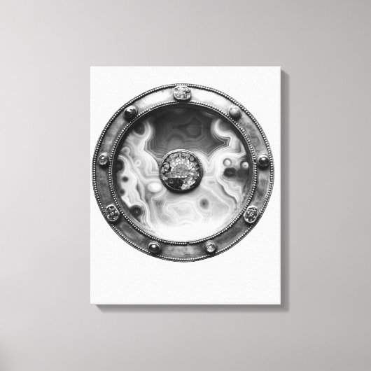 Toile Paten avec un médaillon représentant le Dernier (Recto)