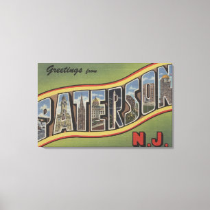 Toile Paterson, New Jersey - grandes scènes de lettre
