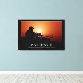 Toile Patience : Citation inspirante (Insitu (Plancher de Bois))