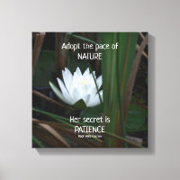 Patience Emerson Citation Inspirationnelle Lotus