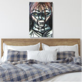 Toile Patient muselé en camisole de force - Dessin au fu (Insitu(Chambre))