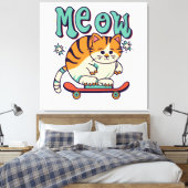 Toile Patinage de chat Miaou (Insitu(Chambre))