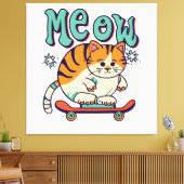 Toile Patinage de chat Miaou (Insitu(Salon))