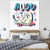 Toile Patinage de chat Miaou (Insitu(Chambre))
