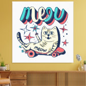Toile Patinage de chat Miaou (Insitu(Salon))