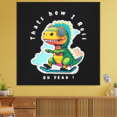 Toile Patinage pour bébés Dinosaures | C'est comme ça qu (Insitu(Salon))