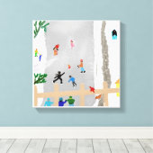 Toile Patinage sur glace en cours (Insitu (Plancher de Bois))