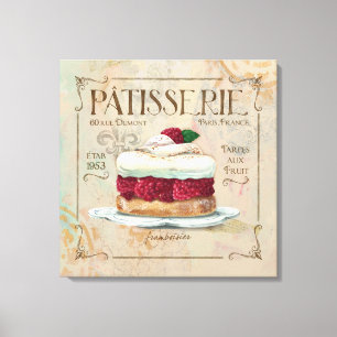 Toile Pâtisserie Au Décor Mur Français