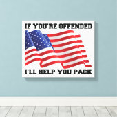 Toile patriote américain (Insitu (Plancher de Bois))