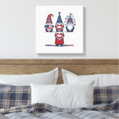 Toile Patriotic Gnome Trio Vintage Vector Design_1 (Insitu(Chambre))