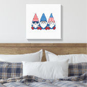 Toile Patriotic Gnome Trio Vintage Vector Shirt Design_1 (Insitu(Chambre))