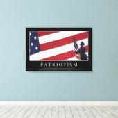 Toile Patriotisme : Citation inspirante (Insitu (Plancher de Bois))