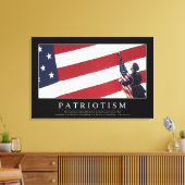 Toile Patriotisme : Citation inspirante (Insitu(Salon))