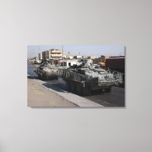Toile patrouille de soldats