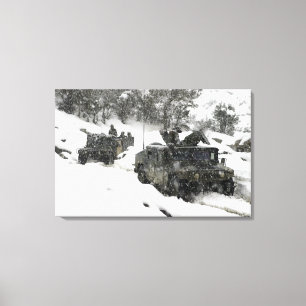 Toile patrouille des Marines américains dans le col Khow