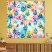 Toile Pattern Tie Dye Palms (Insitu(Salon))