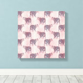 Toile Patters animaux de rose moderne (Insitu (Plancher de Bois))