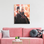 Toile Paul Cezanne - Autoportrait avec fond rose (Insitu(Salon))