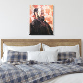 Toile Paul Cezanne - Autoportrait avec fond rose (Insitu(Chambre))