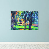 Toile Paul Cezanne - Châtaignier et Ferme, (Insitu (Plancher de Bois))