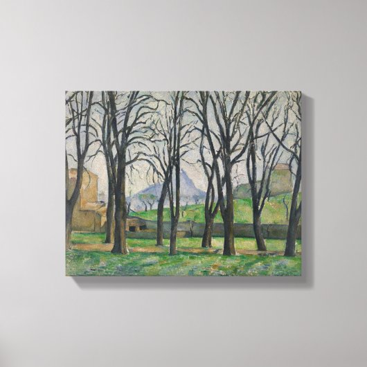 Toile Paul Cezanne | Châtaigniers à Jas de Bouffan, c (Recto)