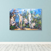 Toile Paul Cezanne - Cinq Baigneurs (Insitu (Plancher de Bois))