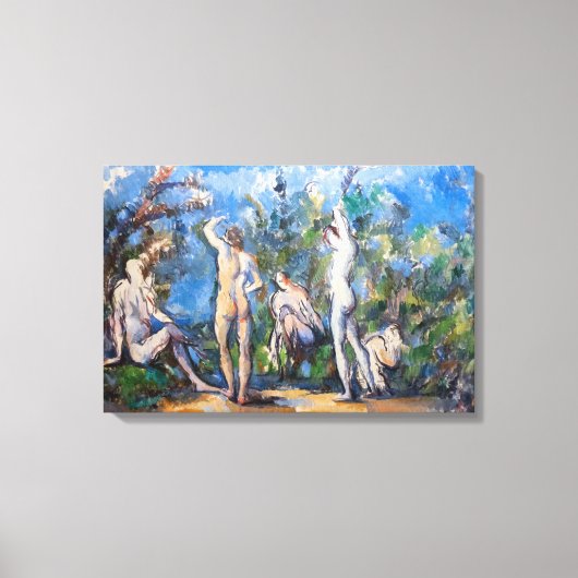 Toile Paul Cezanne - Cinq Baigneurs (Recto)