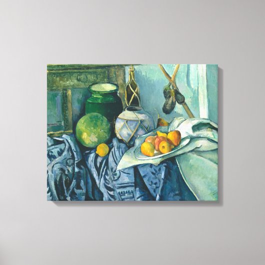 Toile Paul Cezanne Demeure Vie Pommes et Primroses (Recto)