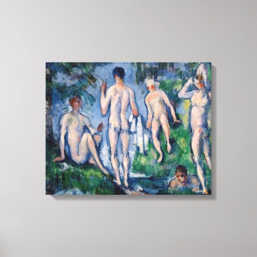 Toile Paul Cezanne - Groupe des Bathères (Recto)