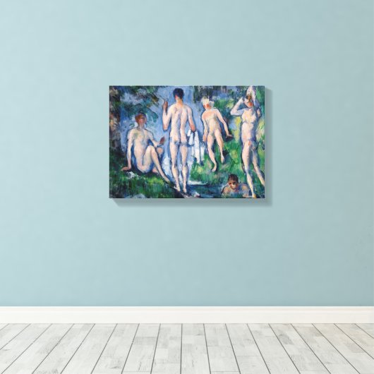 Toile Paul Cezanne - Groupe des Bathères (Insitu (Plancher de Bois))