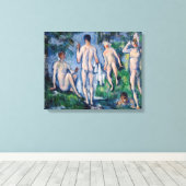 Toile Paul Cezanne - Groupe des Bathères (Insitu (Plancher de Bois))