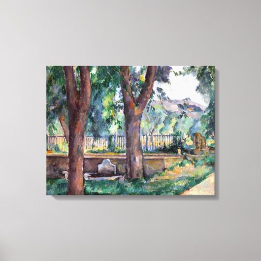 Toile Paul Cezanne La piscine au Jas de Bouffan (Recto)