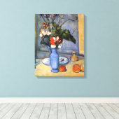 Toile Paul Cezanne - La vie morte avec vase bleu (Insitu (Plancher de Bois))