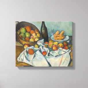 Toile Paul Cezanne - Le panier des pommes