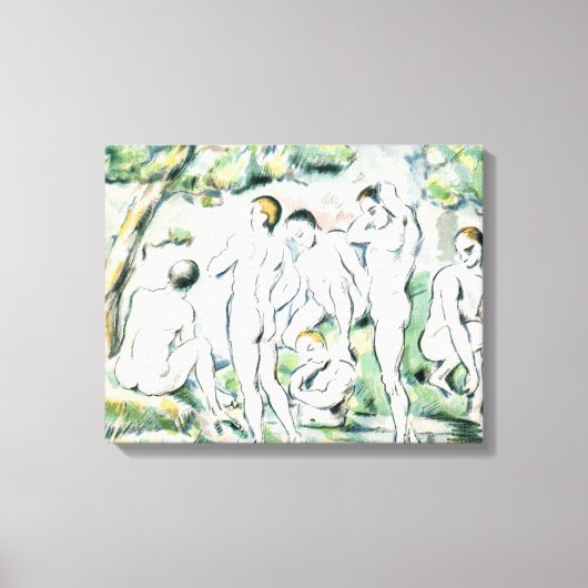 Toile Paul Cezanne | Les Baignoires, Petite assiette (Recto)