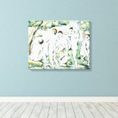 Toile Paul Cezanne | Les Baignoires, Petite assiette (Insitu (Plancher de Bois))