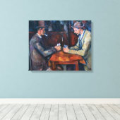 Toile Paul Cezanne - Les Joueurs de Cartes (Insitu (Plancher de Bois))