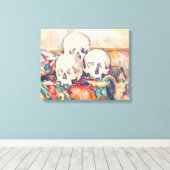 Toile Paul Cezanne - Les Trois Crânes Aquarelle (Insitu (Plancher de Bois))