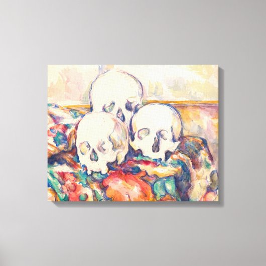 Toile Paul Cezanne - Les Trois Crânes Aquarelle (Recto)