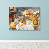 Toile Paul Cezanne - Nature morte avec panier (Insitu (Plancher de Bois))
