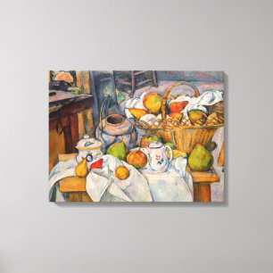 Toile Paul Cezanne - Nature morte avec panier