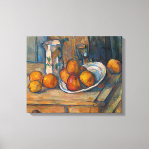 Toile Paul Cezanne - Nature morte avec pot à lait et fru