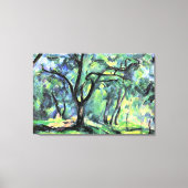 Toile Paul Cezanne painting, Forest, (Recto)