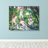 Toile Paul Cezanne - Quatre Bathers (Insitu (Plancher de Bois))