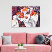 Toile Paul Cezanne - Vie morte avec pommes et oranges (Insitu(Salon))