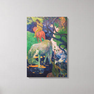Toile Paul Gauguin - Le Cheval blanc