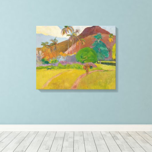 Toile Paul Gauguin - Paysage tahitien (Insitu (Plancher de Bois))