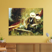 Toile Paul Helleu Esquisse avec sa femme (Insitu(Salon))