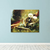 Toile Paul Helleu Esquisse avec sa femme (Insitu (Plancher de Bois))